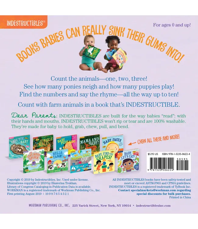 hachette book group Indestructibles: Let's Count