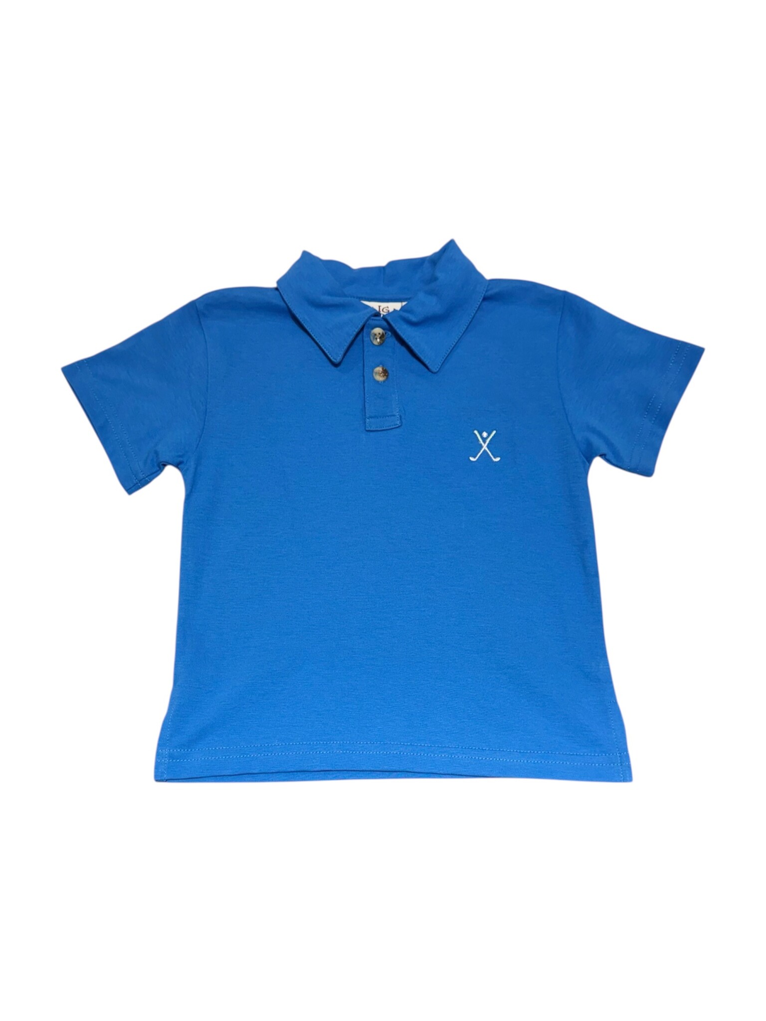 Luigi Blue Golf Club S/S Polo | Polliwogs - Polliwogs Children's