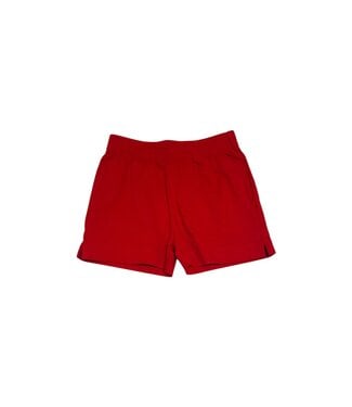 Luigi Red Interlock Shorts w/ Slit
