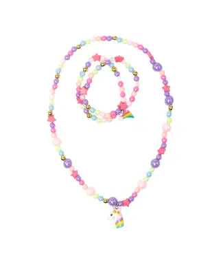 Great Pretenders Cheerful Starry Unicorn Necklace/Bracelet Set