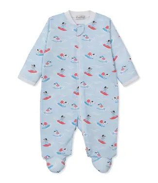 Kissy Kissy Beach Pup Footie w/Zip