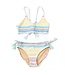 Surfer Stripe Ribbed Tie Back 2 Pc. Swimsuit