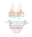 Surfer Stripe Ribbed Tie Back 2 Pc. Swimsuit