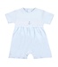 LydaBaby Lt. Blue Anchors and Stripes Smocked Romper