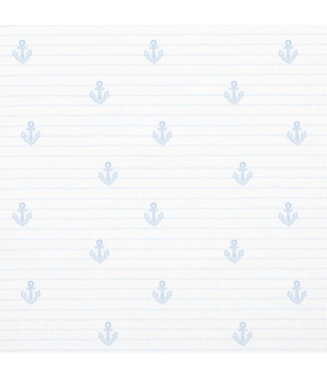 LydaBaby White Anchors & Stripes Romper