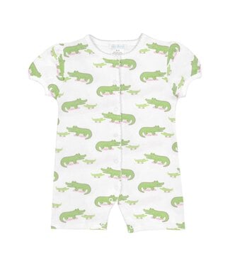 LydaBaby White Alligator Romper