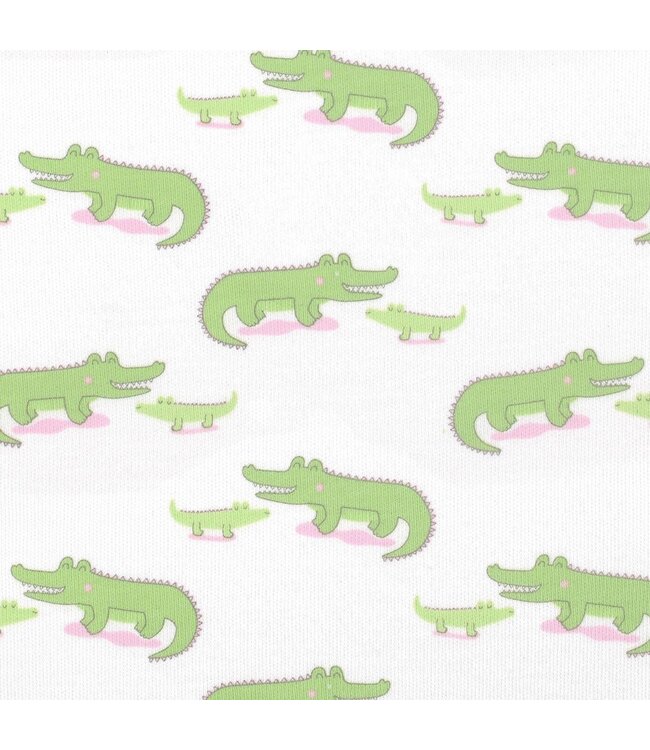 LydaBaby White Alligator Romper