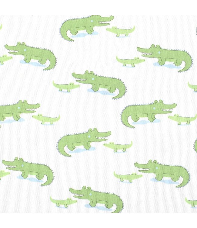 LydaBaby White Alligator Romper