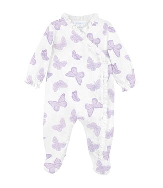 LydaBaby White Butterflies Footie