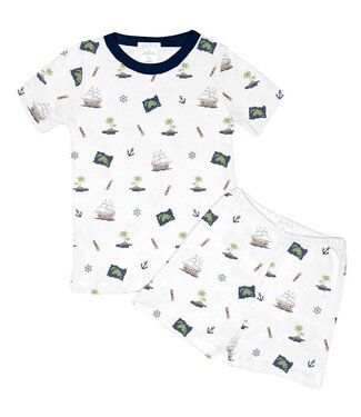 LydaBaby White Pirate's Island PJ Set
