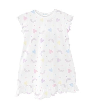 LydaBaby Hearts & Rainbows Dress