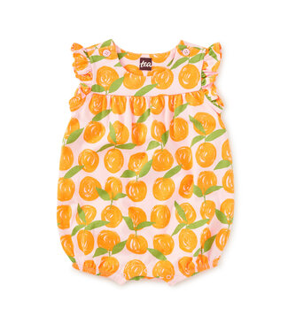 Tea Collection Valencia Orange Flutter Romper