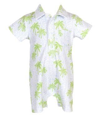 The Yellow Lamb Rhett Romper: Ocean Breeze