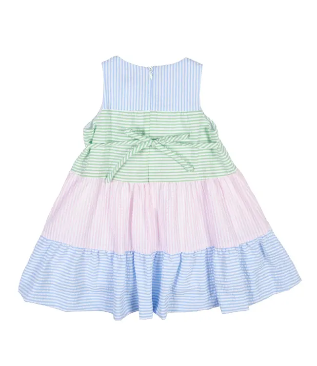 Florence Eiseman Seersucker Dress with Tulips