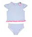 Cap Sleeve Rash Guard Tankini with Flower