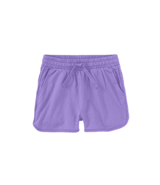 Tea Collection Paisley Purple Pom-Pom Shorts