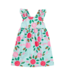 Tea Collection Spinning Carnations Ruffle Strap Dress