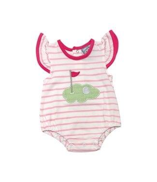 Three Sisters Girls Golf Applique Bubble