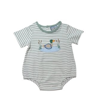 Three Sisters Duck Applique Boys Bubble