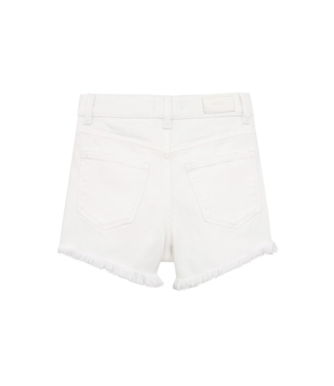 White Frayed Lucy High Rise Cut Off Shorts