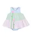 Seersucker Romper with Tulips