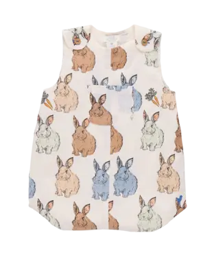 Pink Chicken Blue Vintage Bunnies Noah Jumper