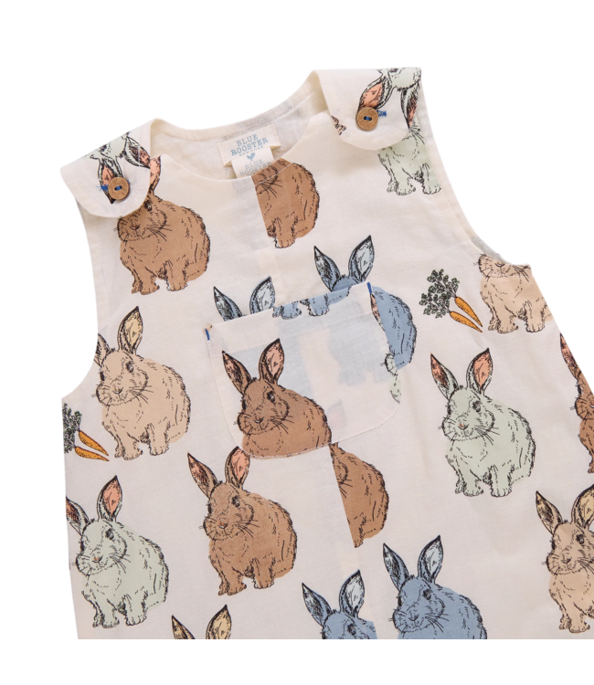 Pink Chicken Blue Vintage Bunnies Noah Jumper