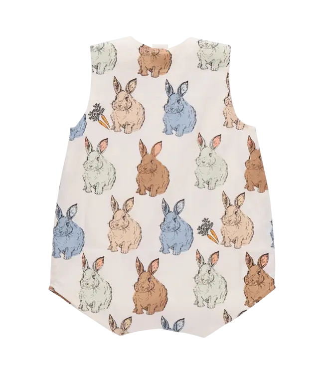 Pink Chicken Blue Vintage Bunnies Noah Jumper