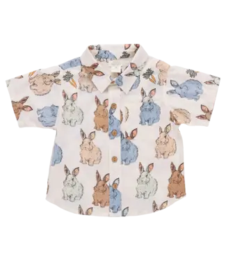 Pink Chicken Blue Vintage Bunnies Jack Shirt