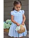Lt. Blue/White Smocked Emery Dress