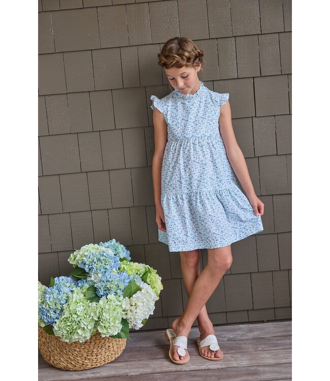 Little English Mayfair Floral Tiered Charleston Dress