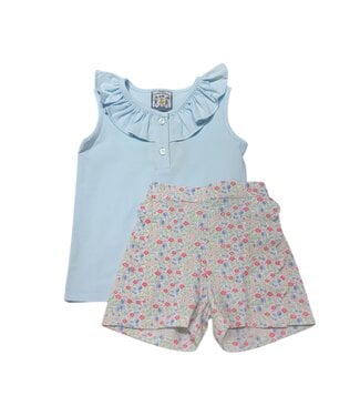 Three Sisters In Full Bloom Short Set