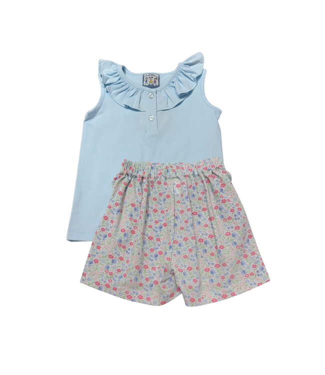 Three Sisters In Full Bloom Short Set