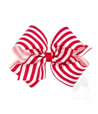 Wee Ones King Red Stripe Bow