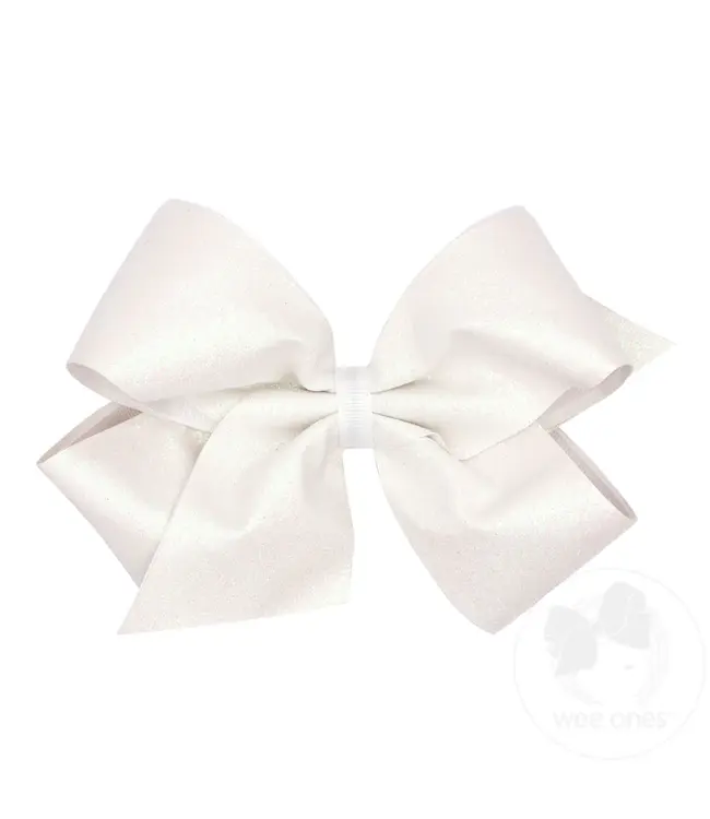 King Glitter Overlay Bow