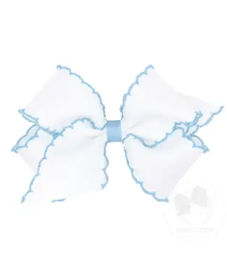 Wee Ones Medium Moonstitch Bow WHM