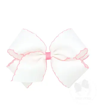 Wee Ones King Bow with Stitch Edge