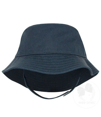 Wee Ones Navy Twill Bucket Hat