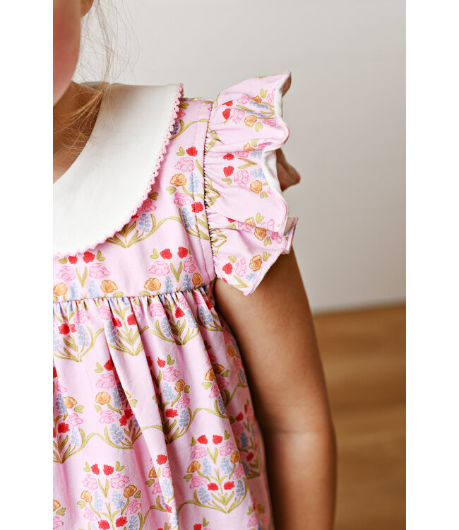 Swoon Baby Clothing Block Floral Proper Flutter Dress