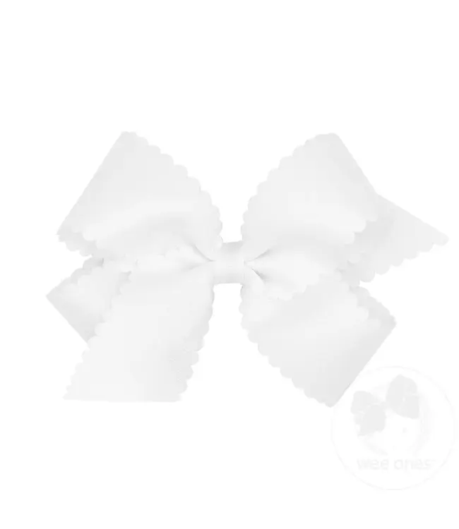 Wee Ones Medium Scallop Edge Bow