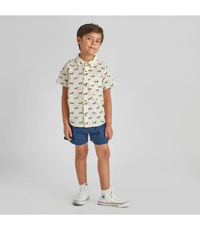 Pink Chicken Dachshunds in Sweaters Jack Shirt