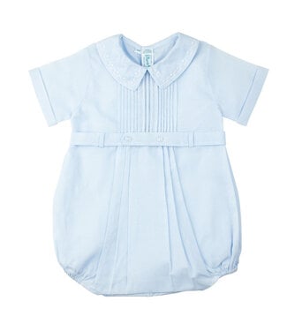 Feltman Brothers Blue Pintuck Button Belt Creeper