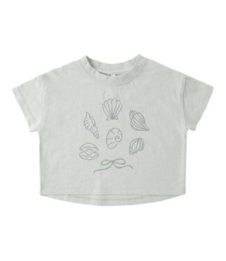 Rylee & Cru Seashells  Seafoam Boxy Tee
