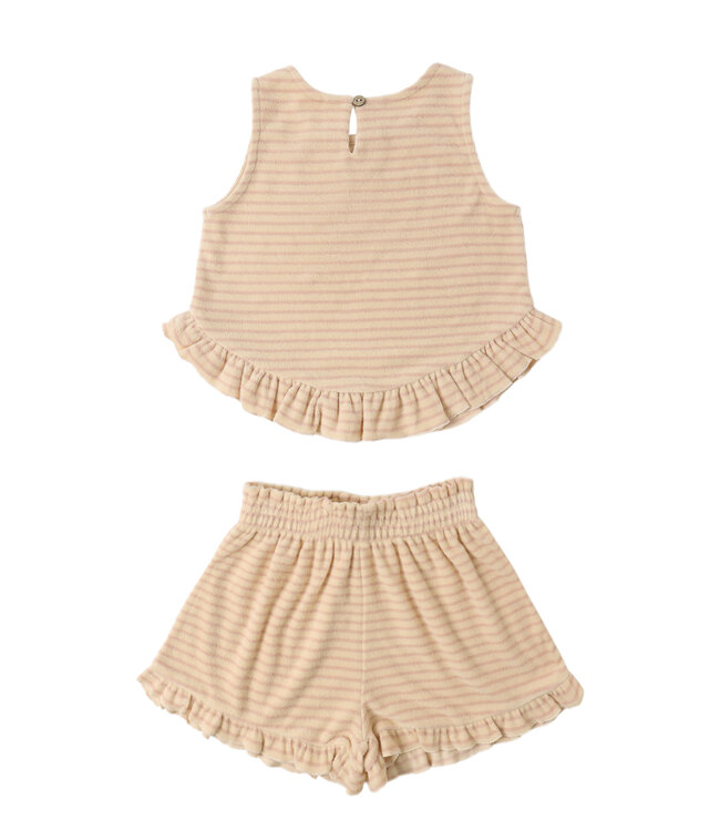 Rylee & Cru Pink Stripe Faye Set