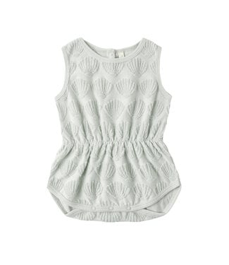 Rylee & Cru Seafoam Seashells Cinch Playsuit