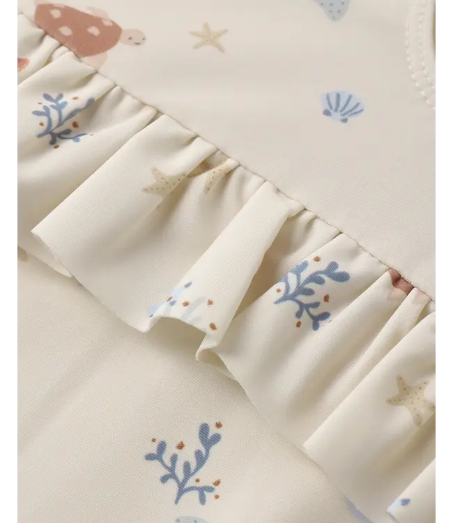 Rylee & Cru Natural Aquatic Skirted One Pc. Swimsuit