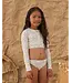 Rylee & Cru Ivory Nautical Crop Rash Guard Set