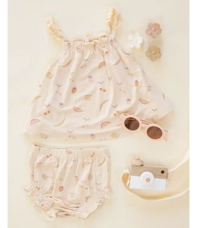 Rylee & Cru Shell Fruit Swing Top & Bloomer Set