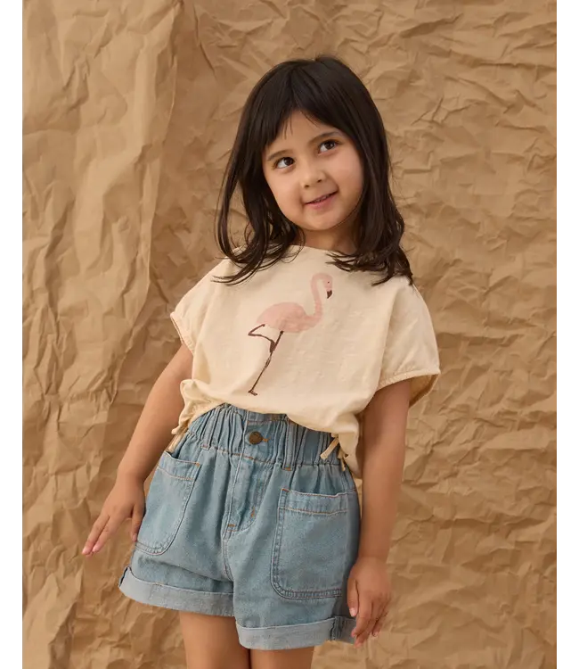 Rylee & Cru Washed Blue Alba Denim Short