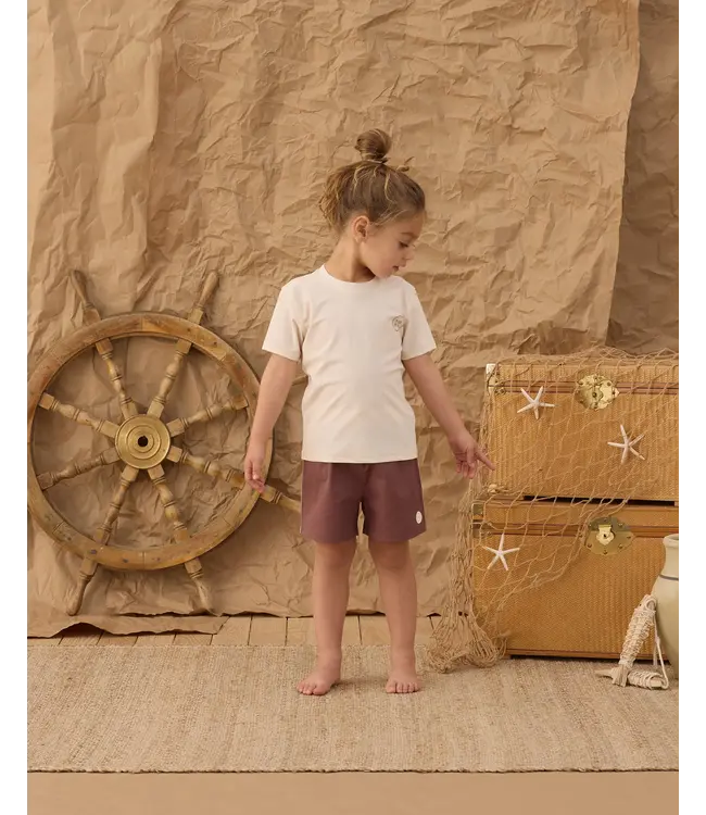 Rylee & Cru Natural S/S Rash Guard